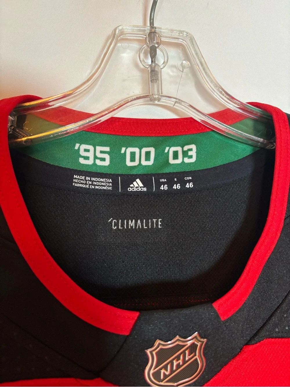 Adidas New Jersey Devils #9 Hall Red Home Hockey Jersey Size 46